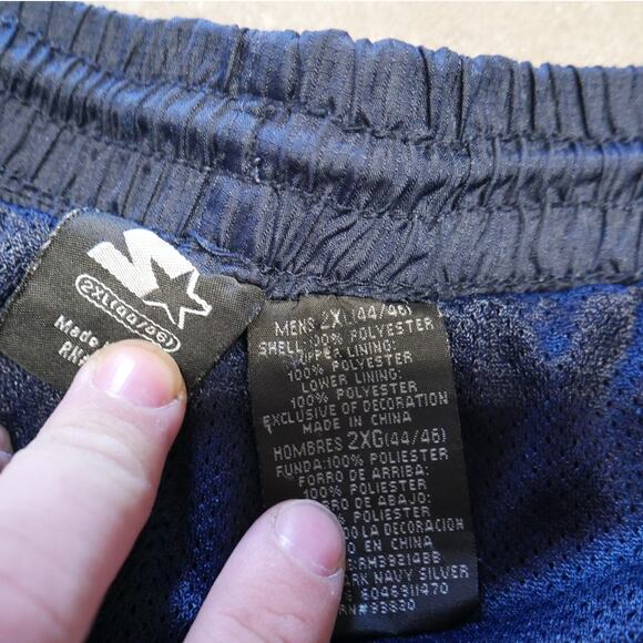 Vintage Starter Track Pants Mens Baggy Fit Y2K Lounge Pant - Picture 2 of 6